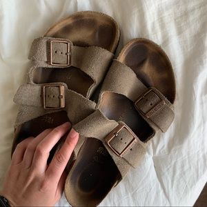 Birkenstock Arizona Suede Leather Sandals